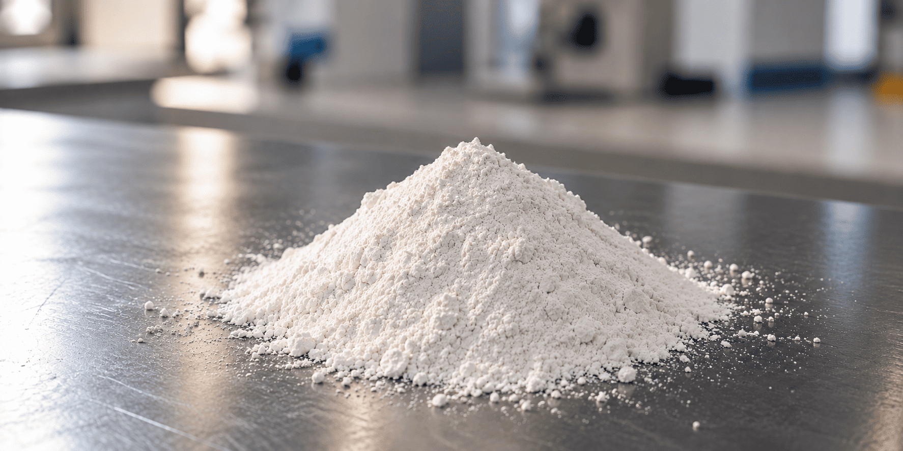 Óxido de zinco grade industrial com pá de aço inoxidável